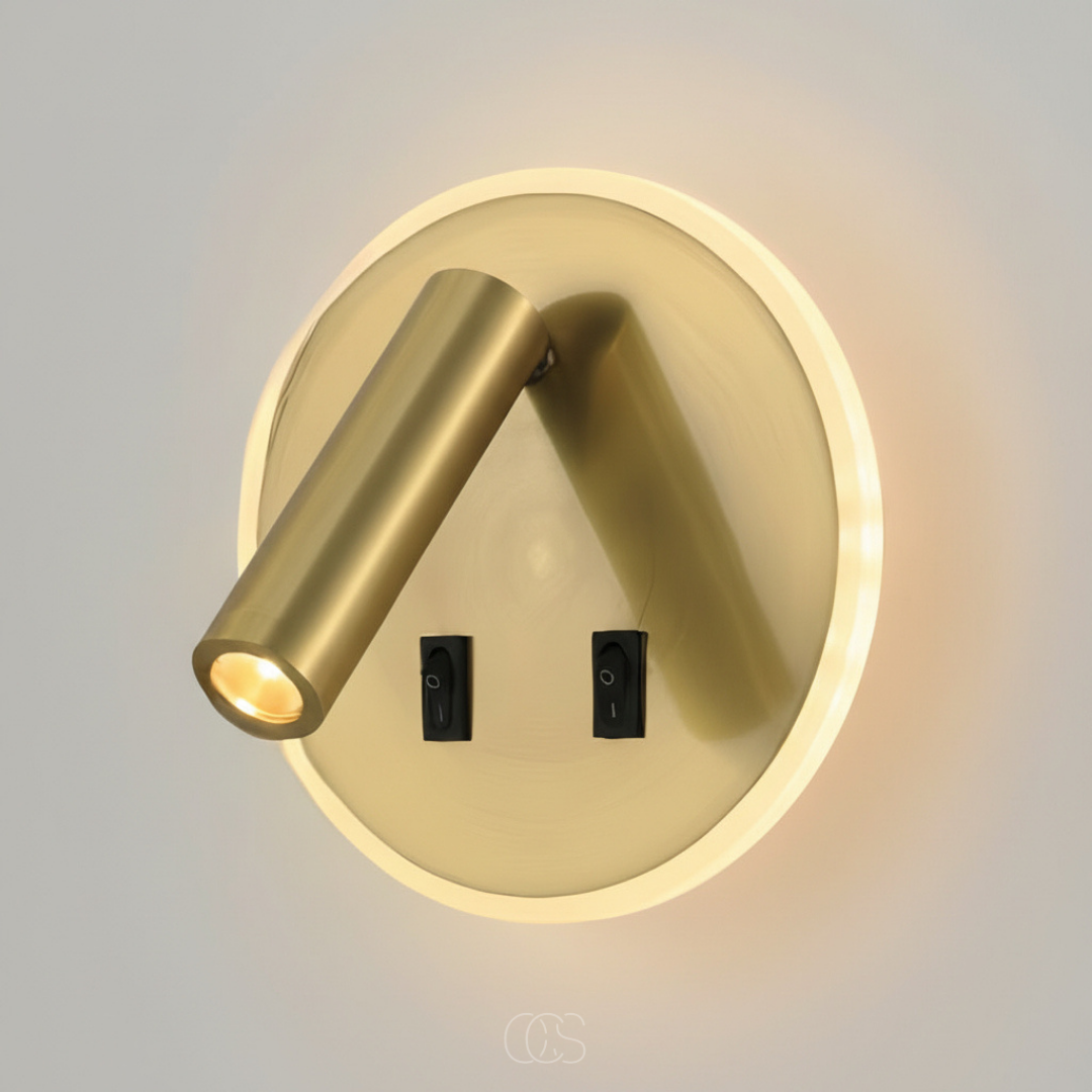 Applique di Lusso con Spot e Anello LED