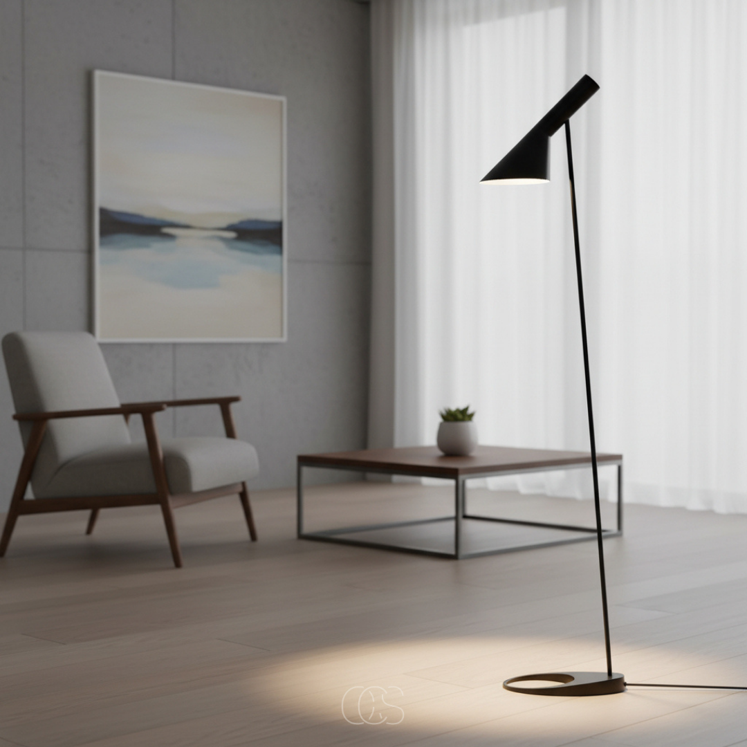 Lampada da terra design Tilted Vanilla