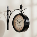 Orologio da parete vintage doppio lato