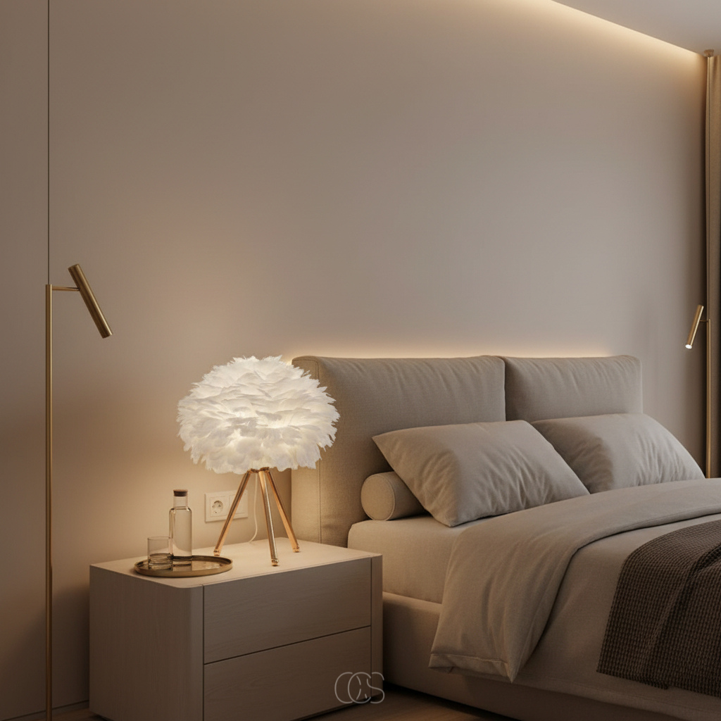 Lampada da tavolo Wolk in ottone - LED