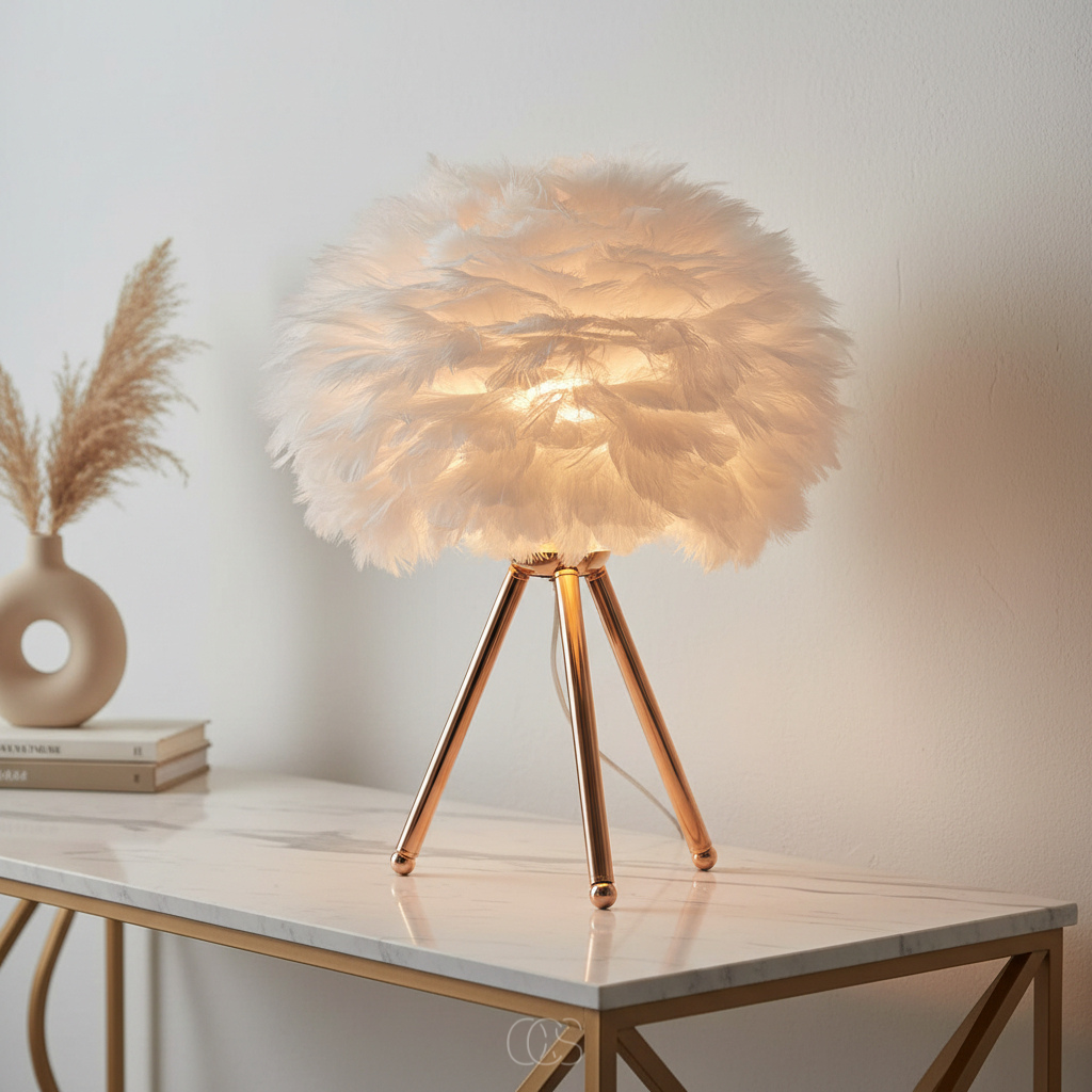 Lampada da tavolo Wolk in ottone - LED