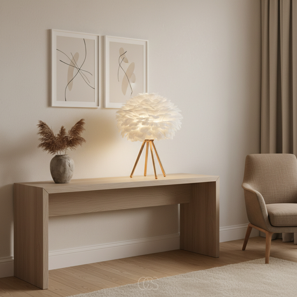 Lampada da tavolo Wolk in ottone - LED