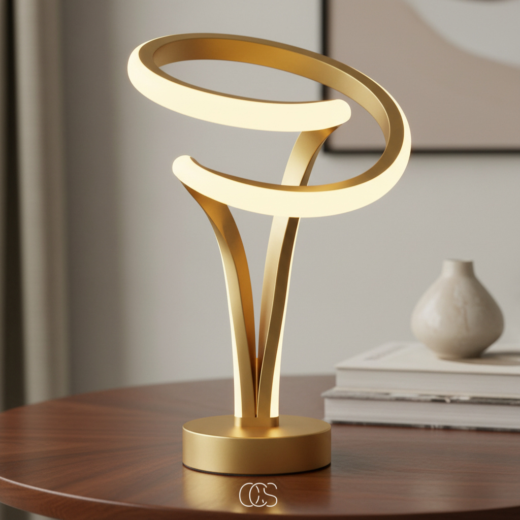 Lampada da Tavolo LED Spiral Chroom - senza fili