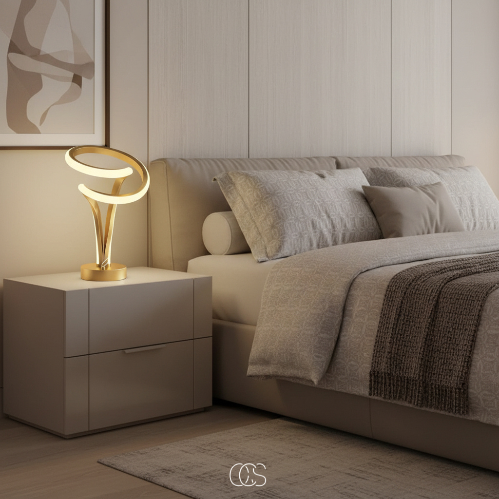 Lampada da Tavolo LED Spiral Chroom - senza fili