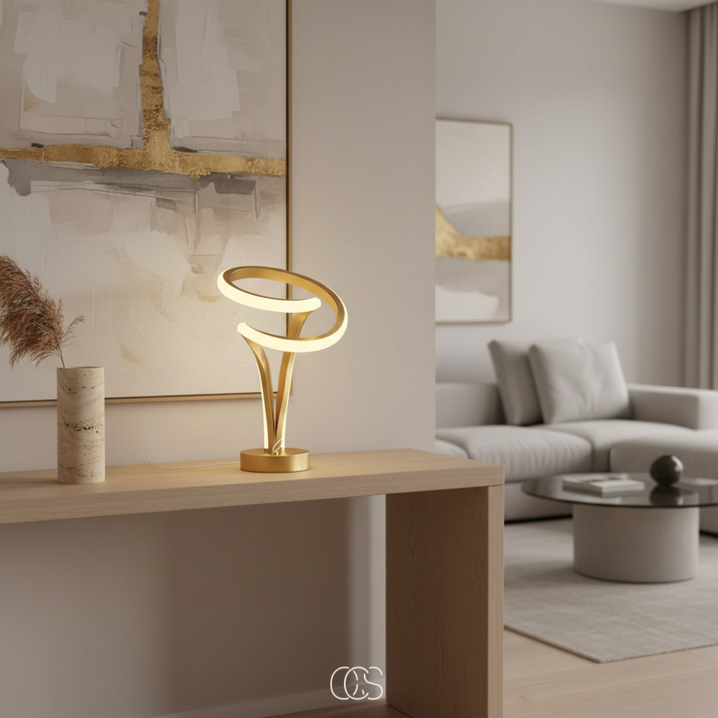 Lampada da Tavolo LED Spiral Chroom - senza fili
