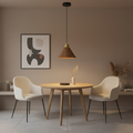 Raven lampada a sospensione scandinava in legno