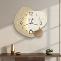 pirlo Orologio da parete moderno silenzioso scandinavo - Design in legno e metallo