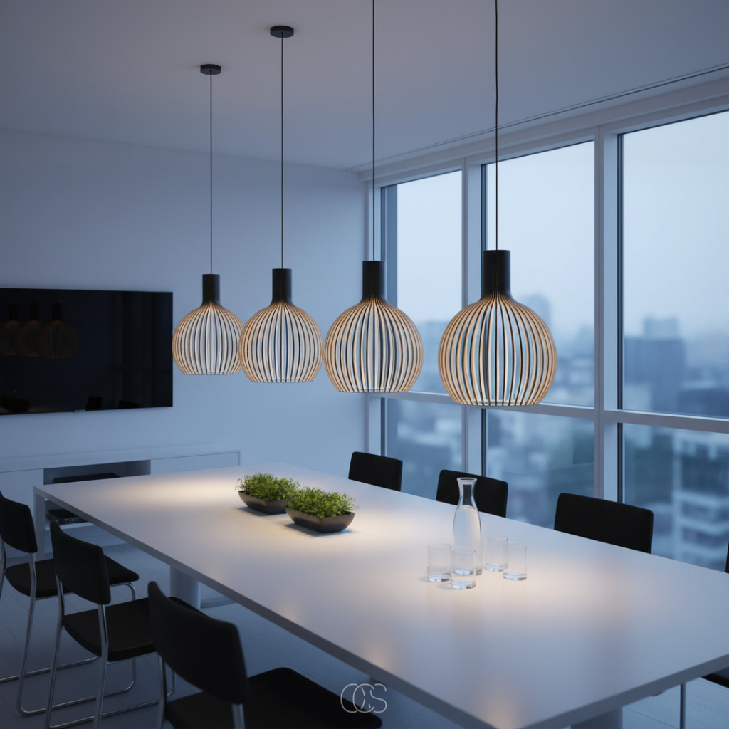 Lampada a sospensione Oreza in legno - Design scandinavo