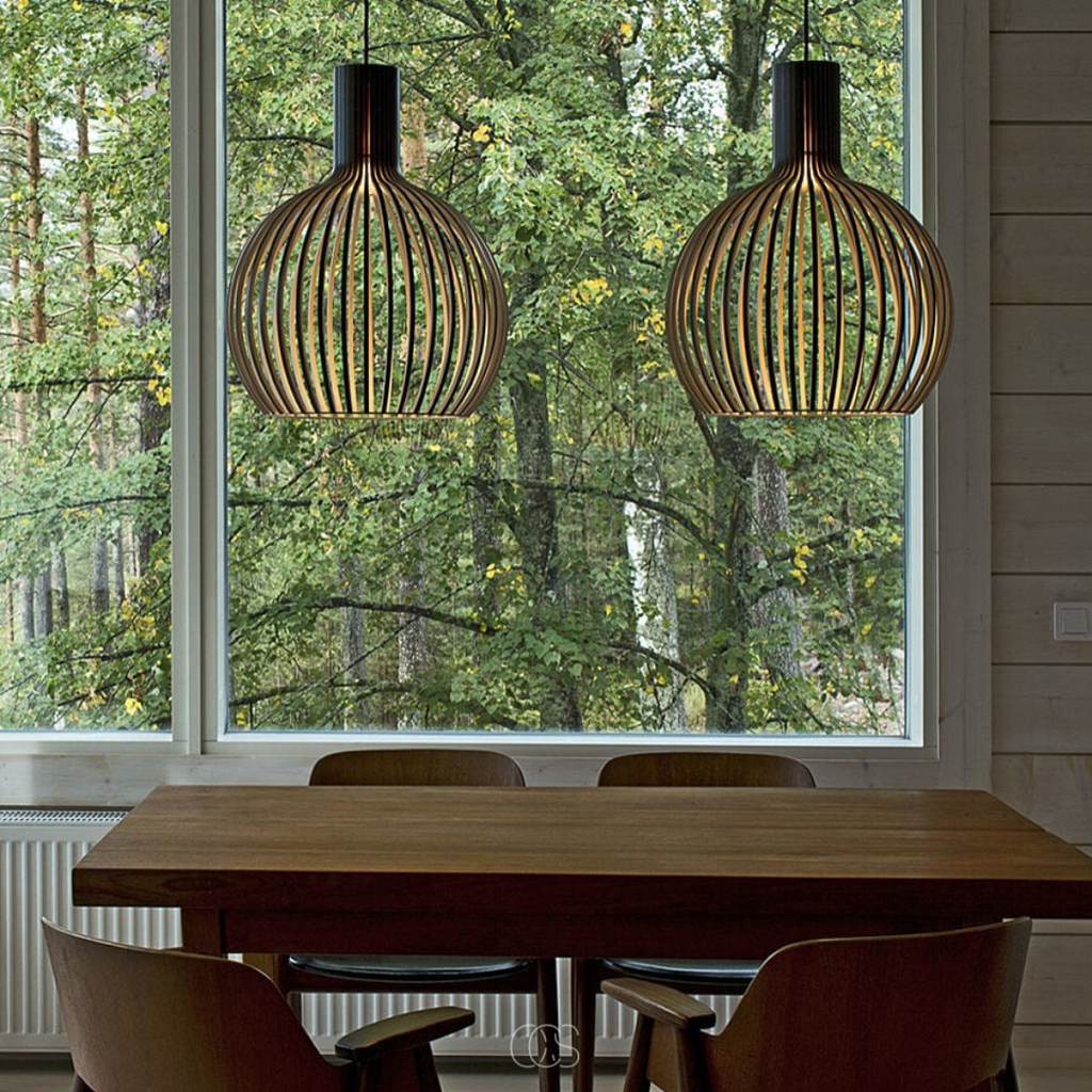 Lampada a sospensione Oreza in legno - Design scandinavo