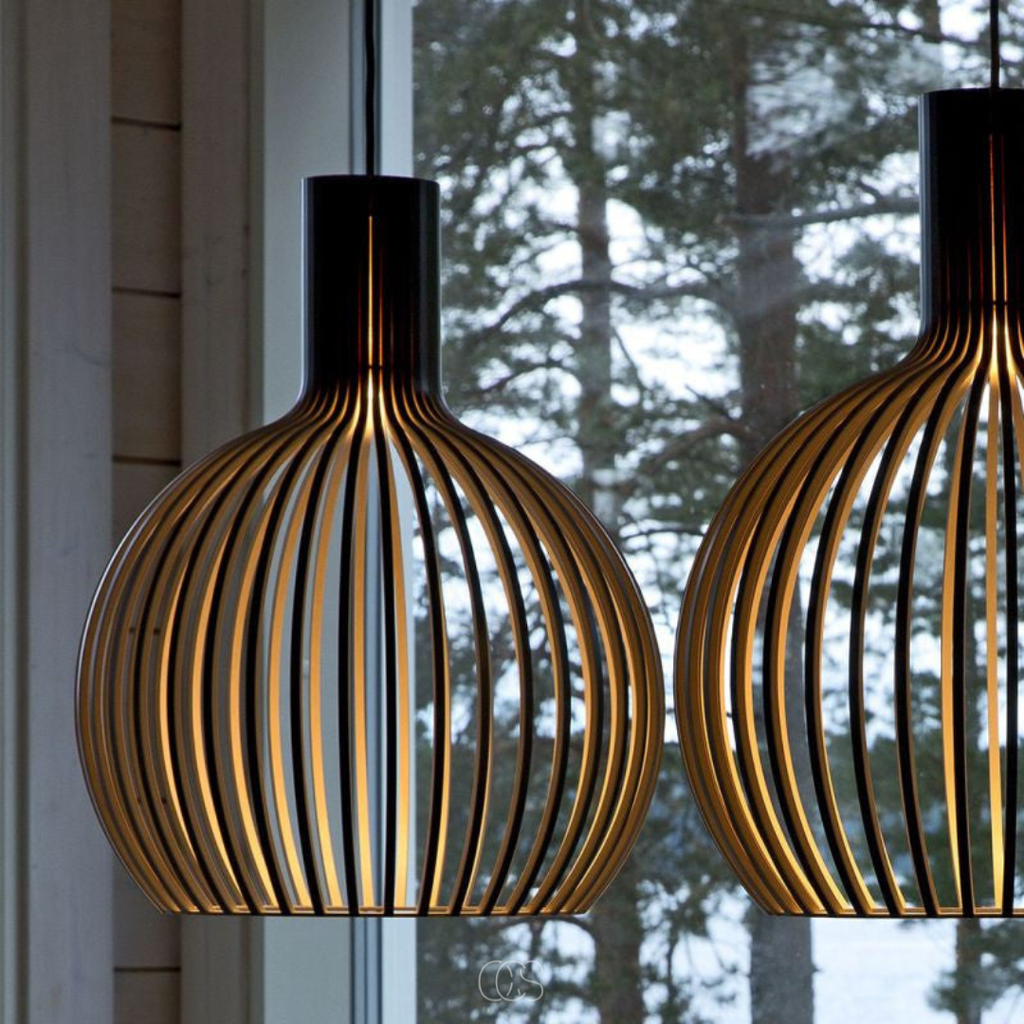 Lampada a sospensione Oreza in legno - Design scandinavo