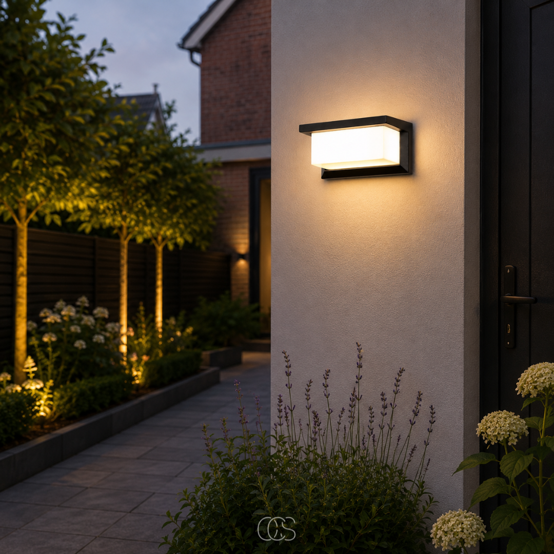 Lampada da parete esterna Pikka con sensore di movimento – Lampada a LED da esterno a risparmio energetico per giardini e ingressi