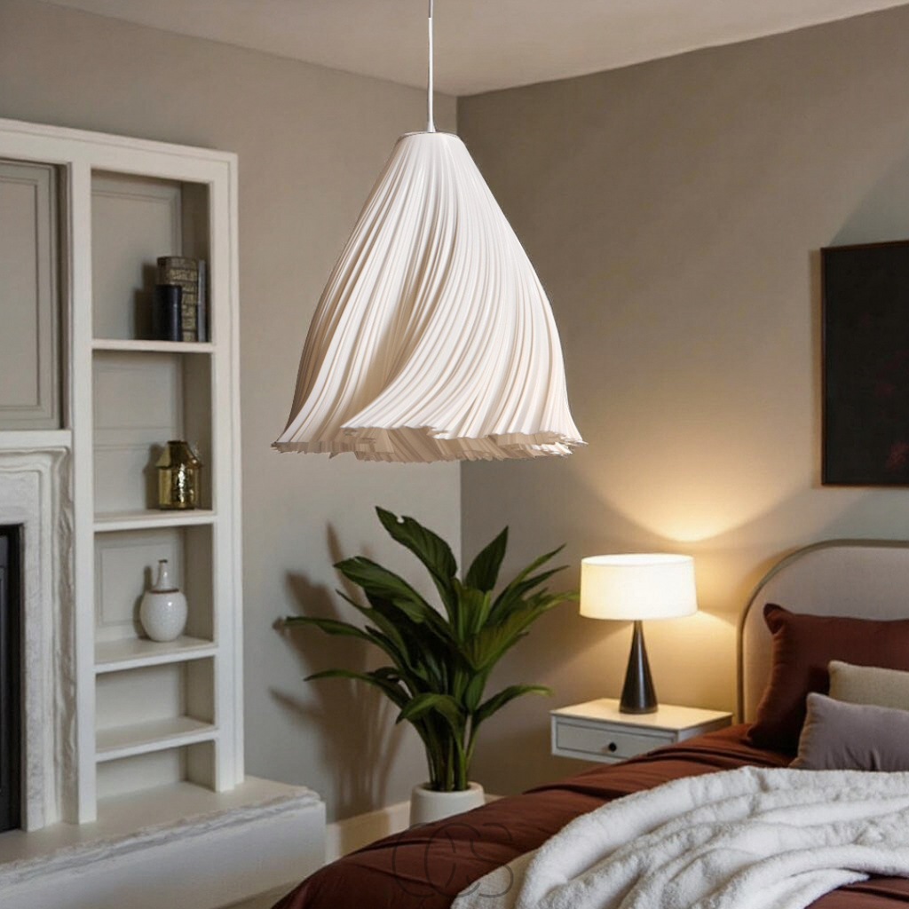 Lampada a sospensione in tessuto fluttuante - Design moderno