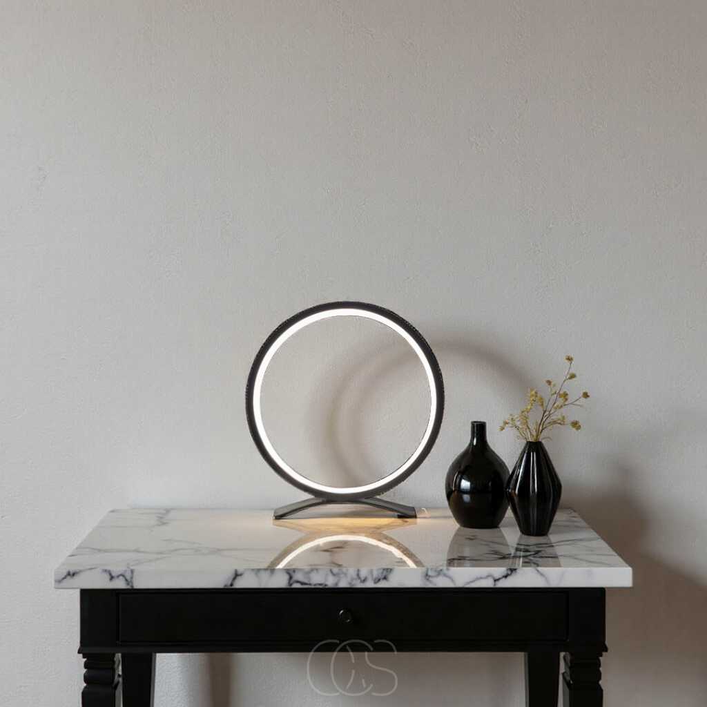Lampada da Tavolo LED Ring - Design Moderno Minimalista