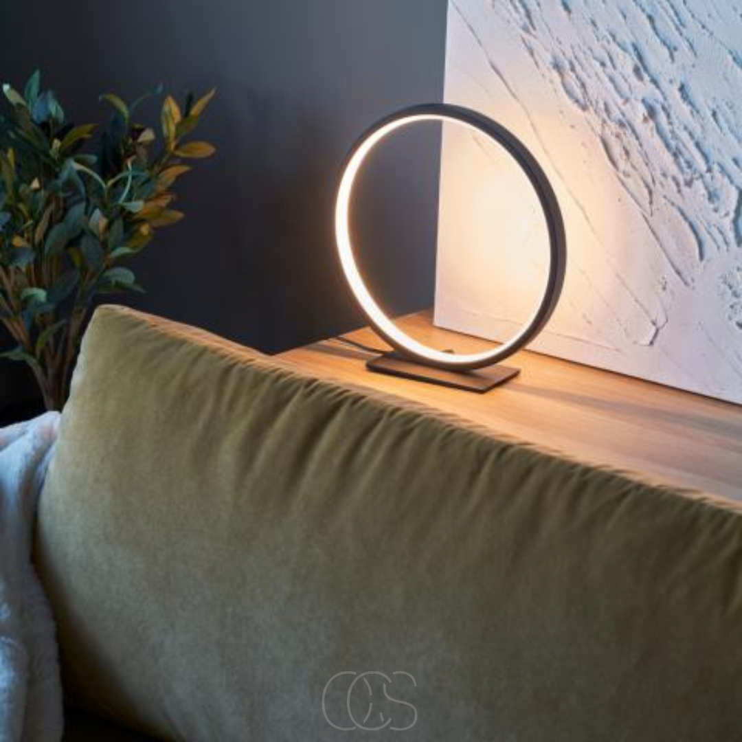 Lampada da Tavolo LED Ring - Design Moderno Minimalista
