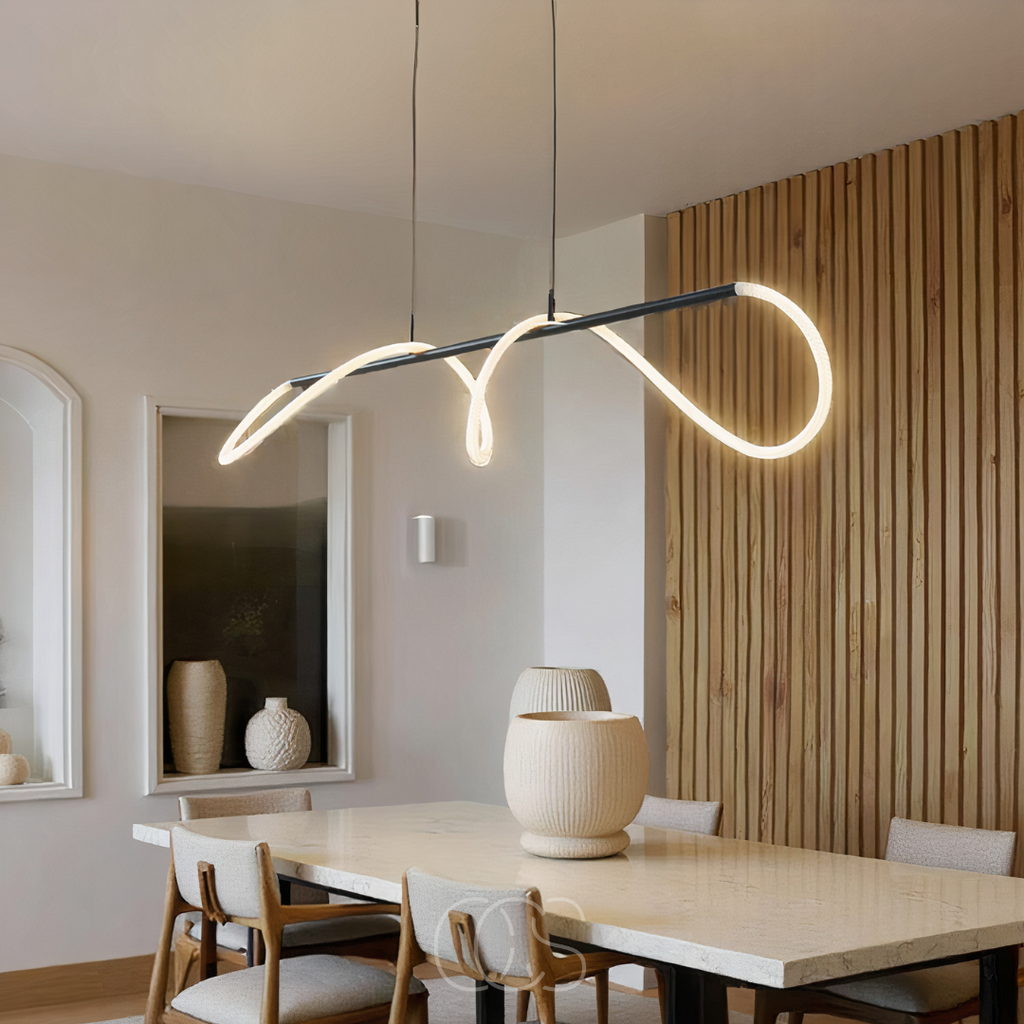 Lampada a sospensione con tubi LED - Design moderno