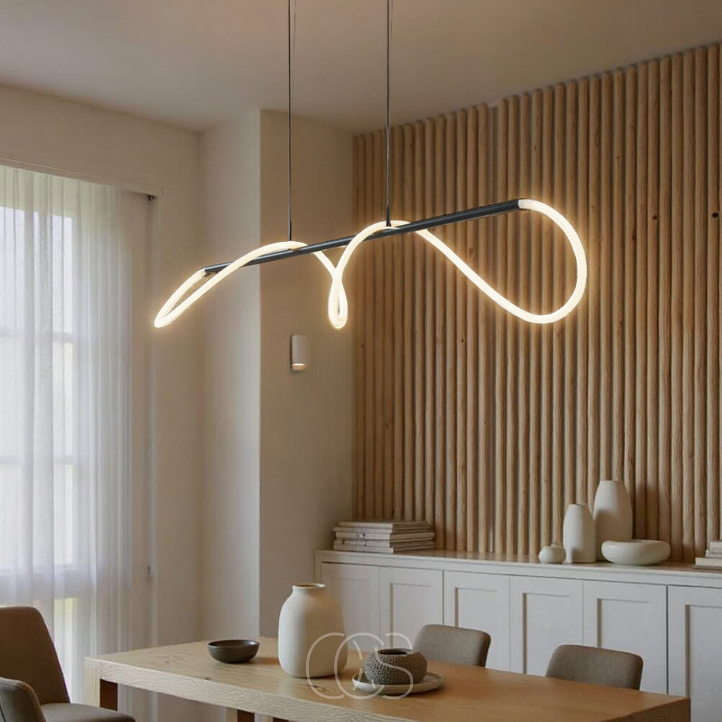 Lampada a sospensione con tubi LED - Design moderno