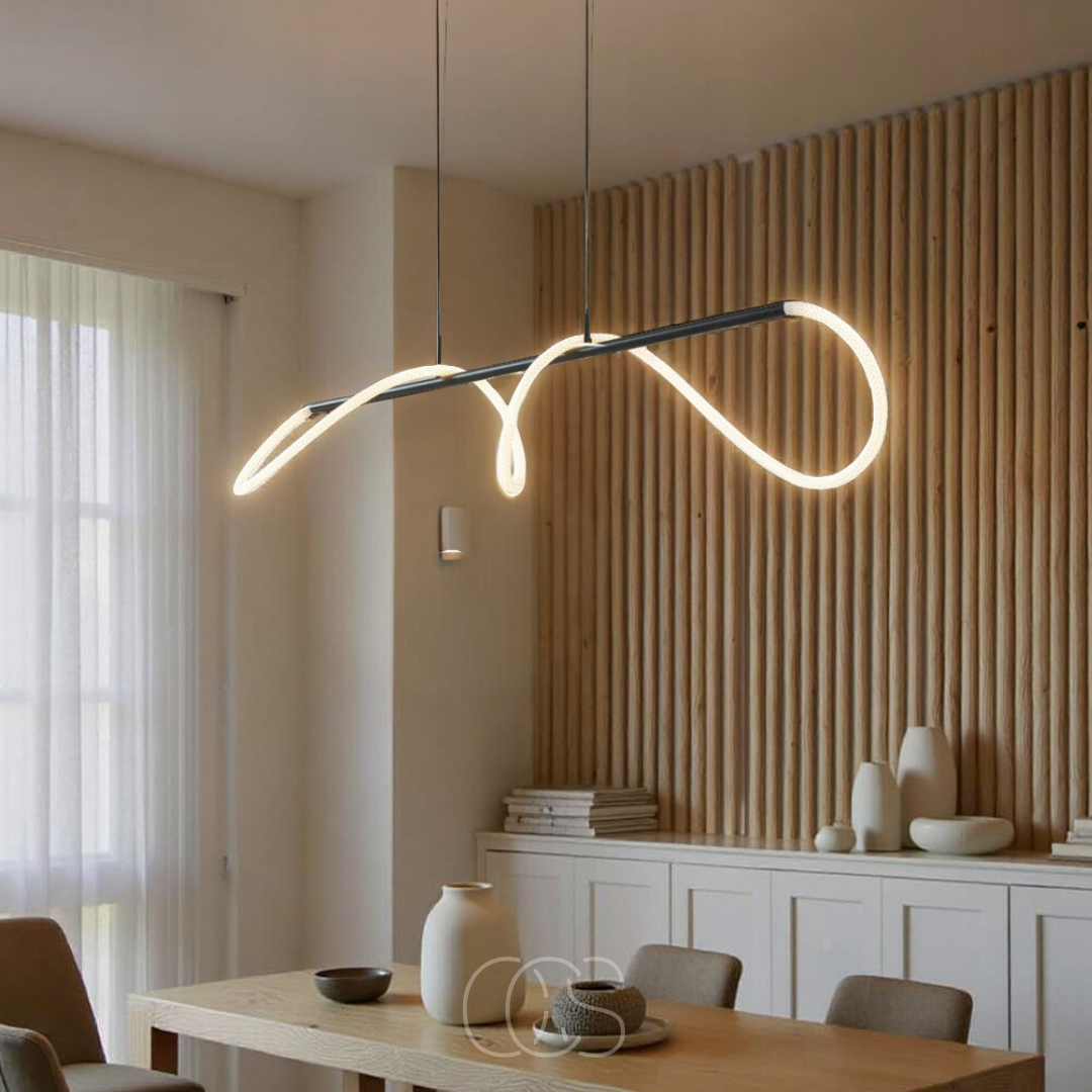 Lampada a sospensione con tubi LED - Design moderno