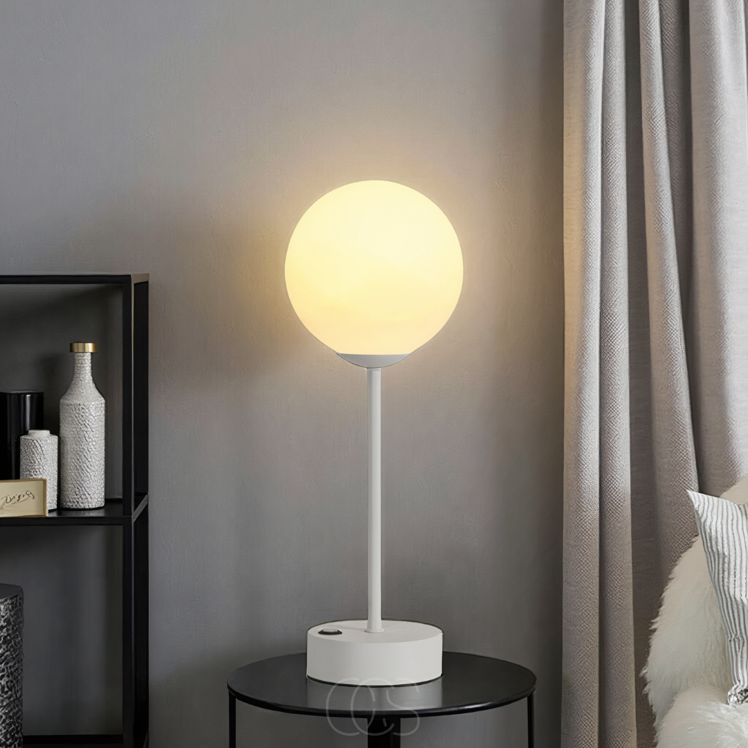 Lampada da Tavolo a Forma di Palla – Luce Elegante per Ogni Interno