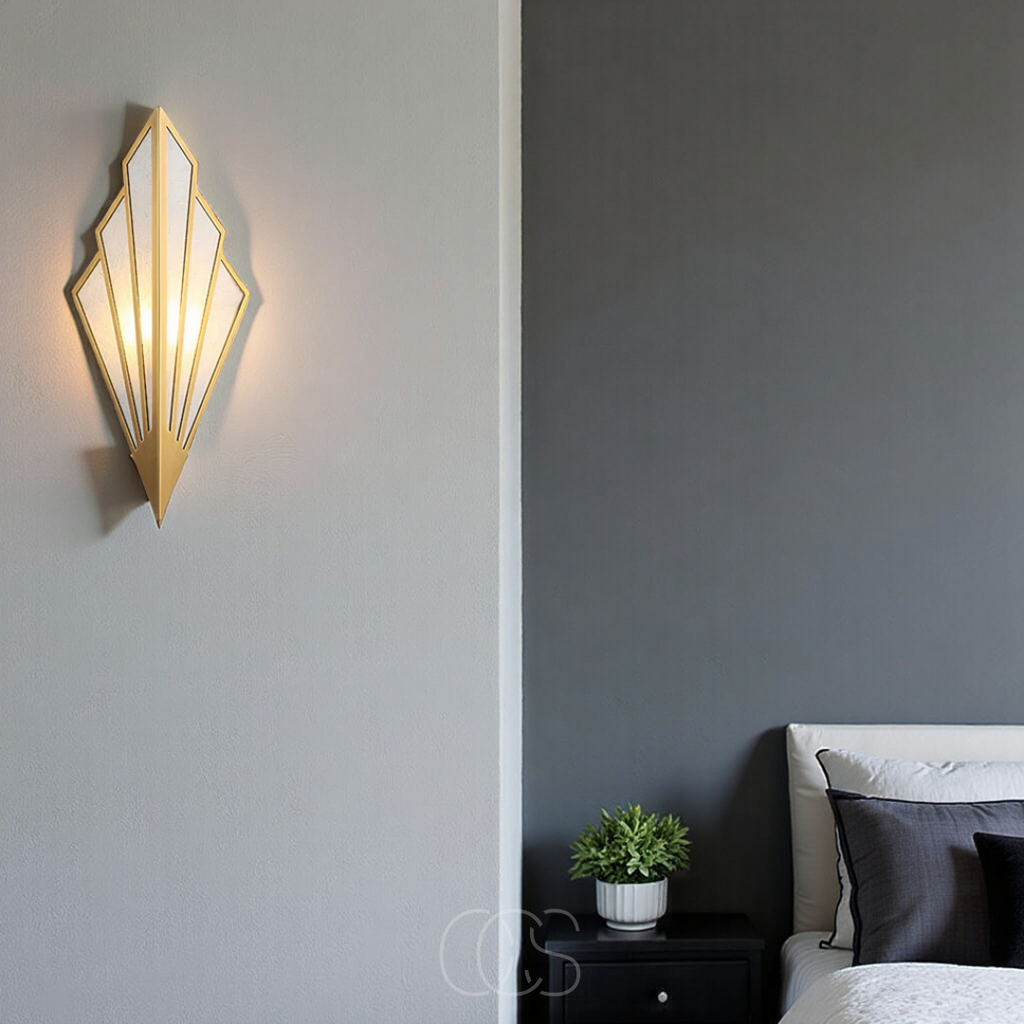 Applique con design geometrico a diamante