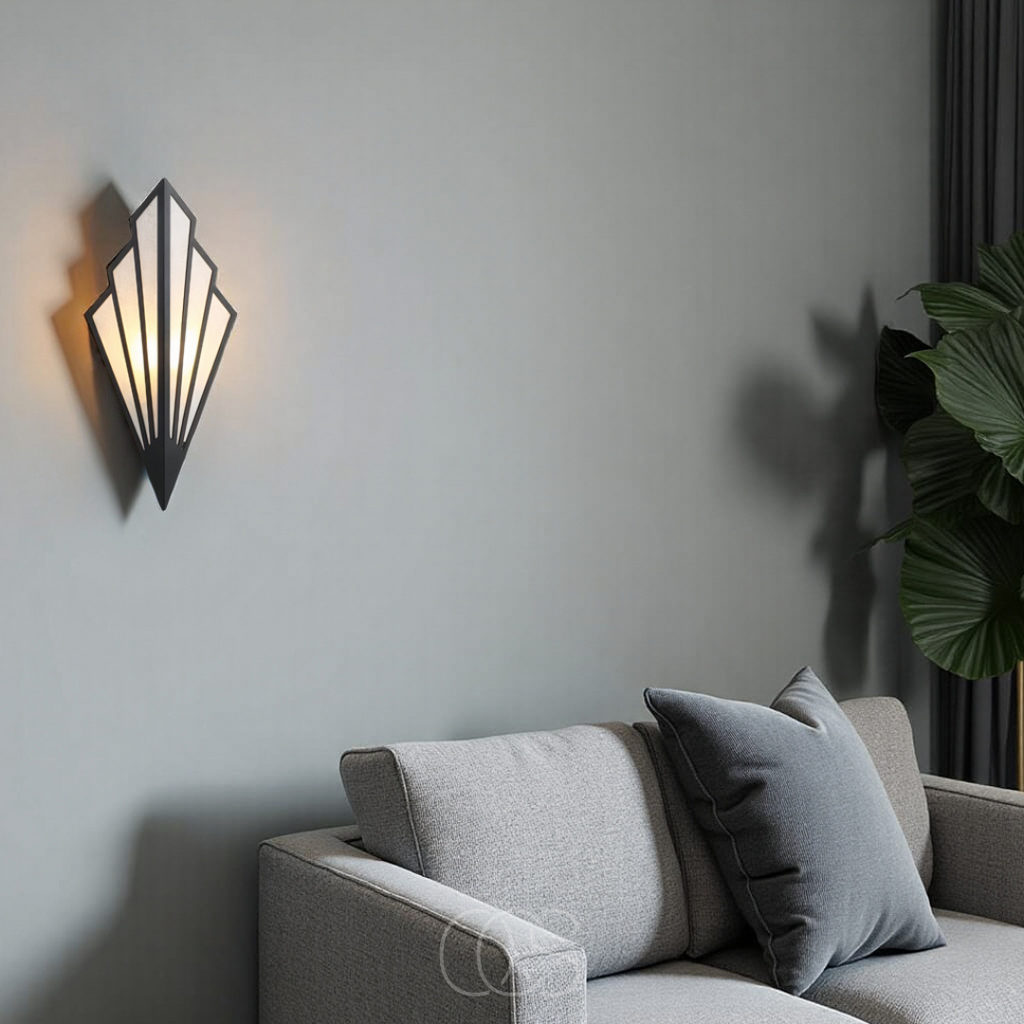 Applique con design geometrico a diamante