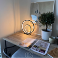 Lampada da tavolo LED a doppio anello