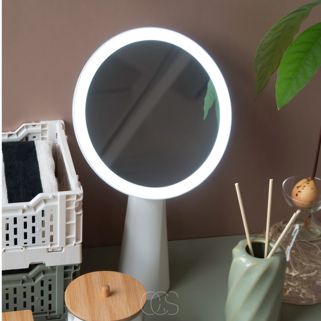 Lampada da Tavolo con Specchio a LED - Lampada per Trucco