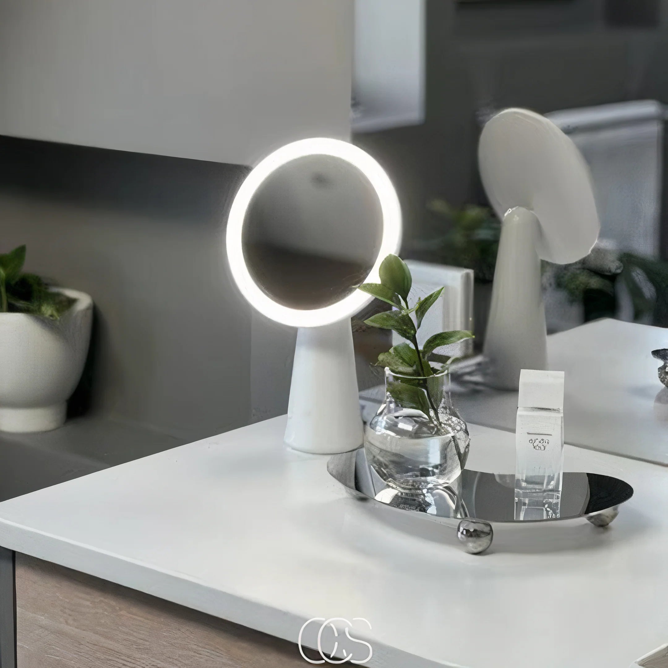 Lampada da Tavolo con Specchio a LED - Lampada per Trucco