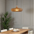 Lampada a sospensione in legno Japandi