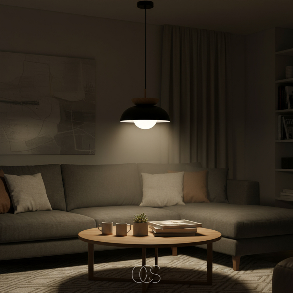Lampada a sospensione Scandinava Rotonda