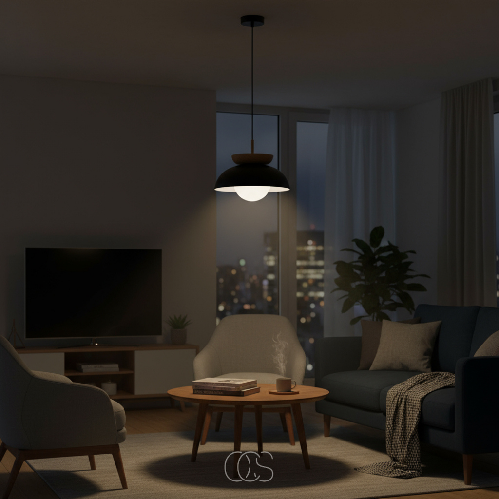 Lampada a sospensione Scandinava Rotonda