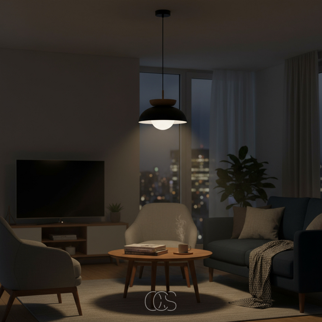 Lampada a sospensione Scandinava Rotonda