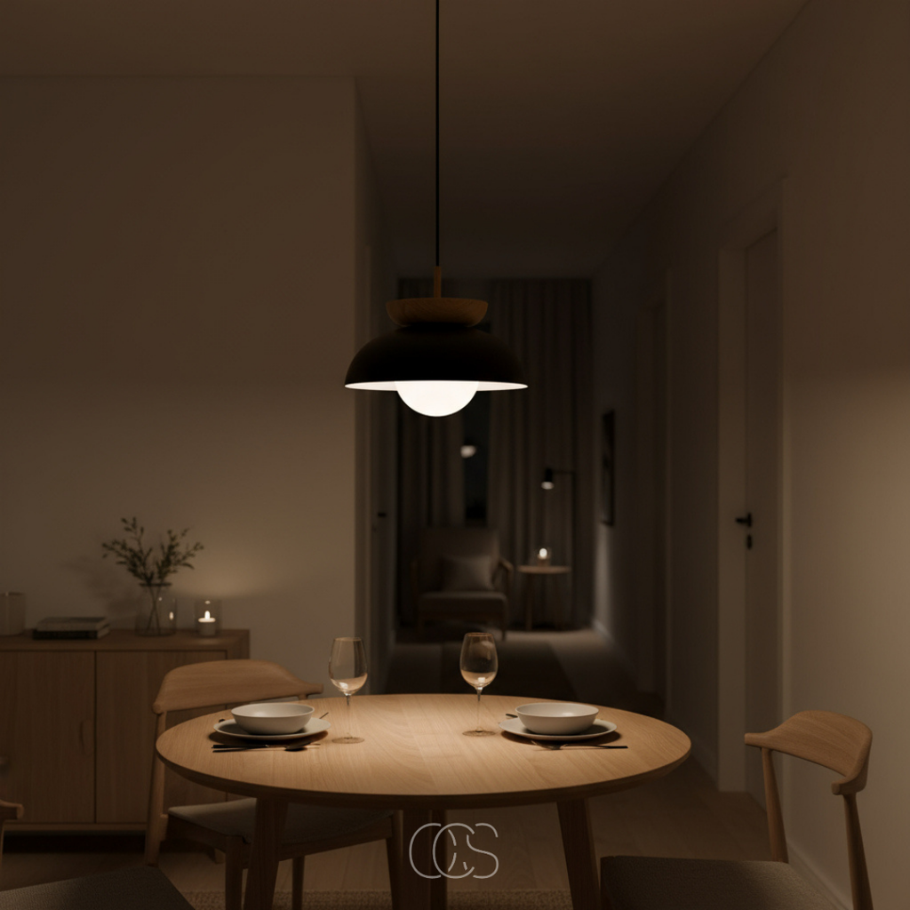 Lampada a sospensione Scandinava Rotonda