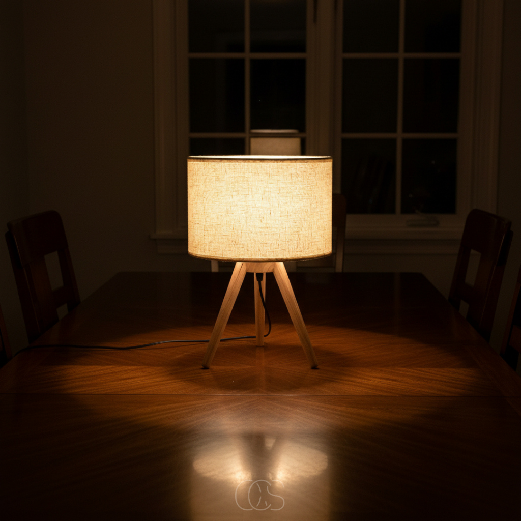 Lampada da tavolo Soula in legno