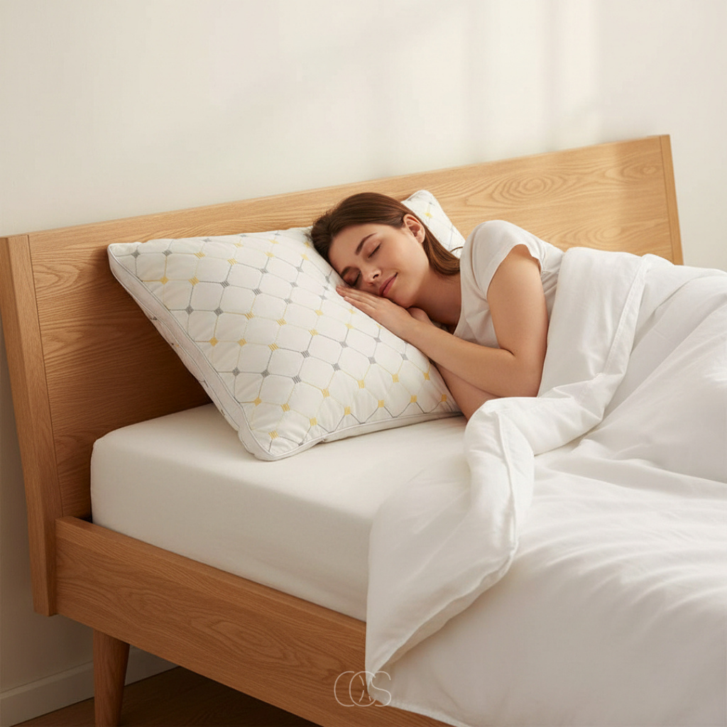 Cuscino di Lusso - Cuscino per il Supporto del Collo Morbido e Traspirante per Dormienti Laterali e Supini