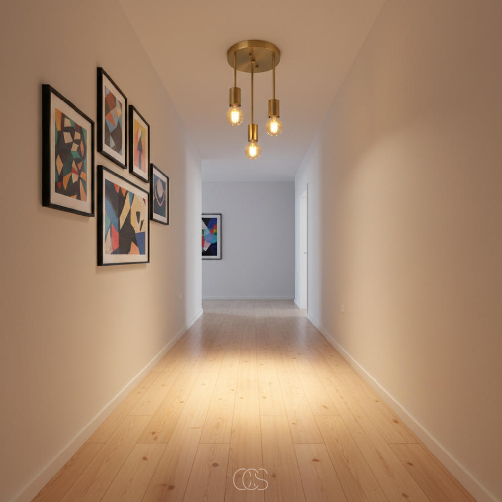 Dilo lampada da soffitto industriale dorata - 3 punti luce