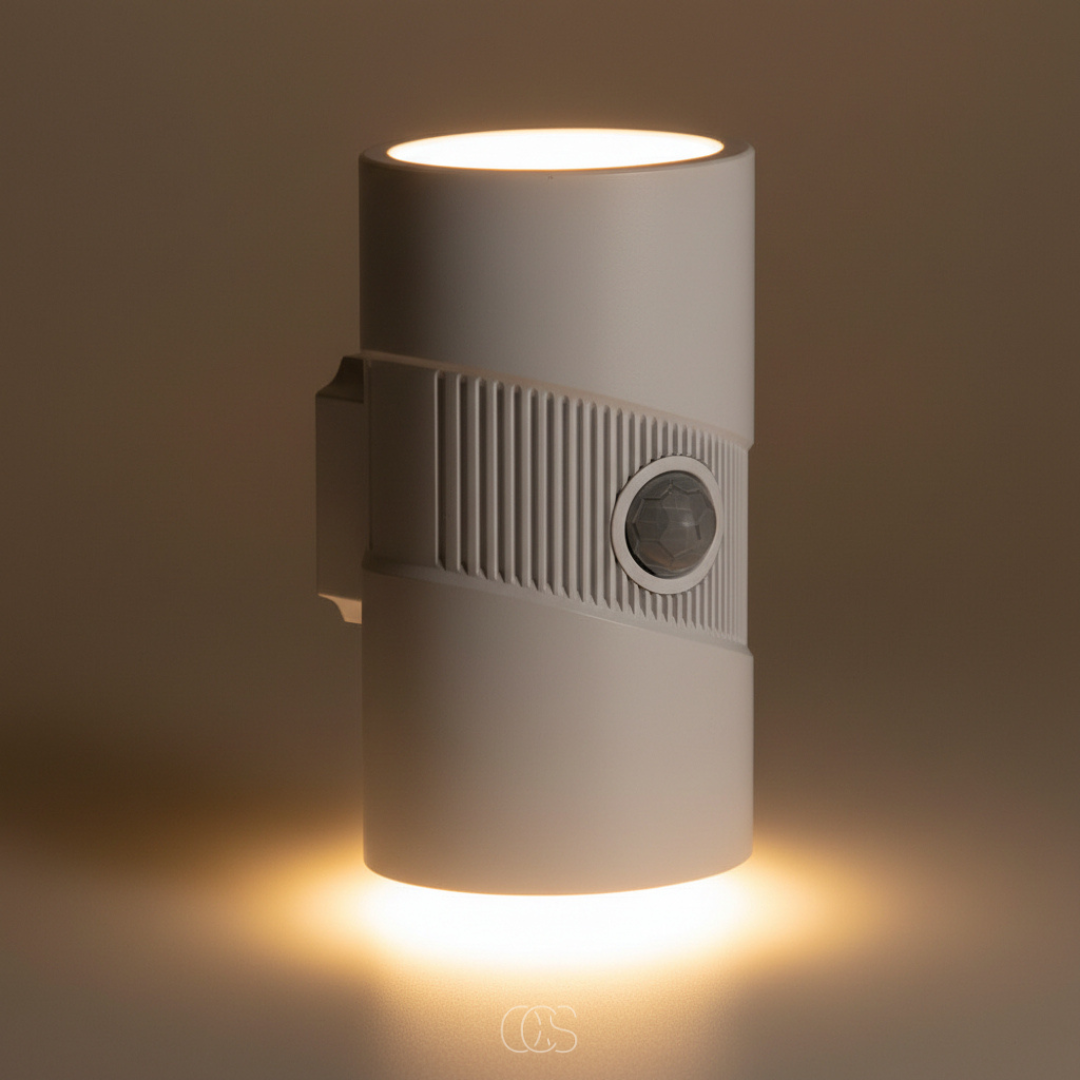 lampada da parete LED Prey con sensore di movimento - Illuminazione Up Down - Sensore PIR 110° - Portata 5m