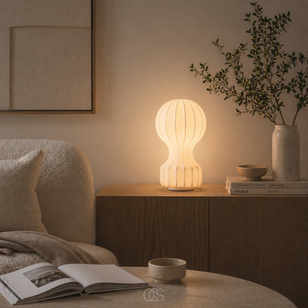 Lampada da tavolo design Witte in una forma organica