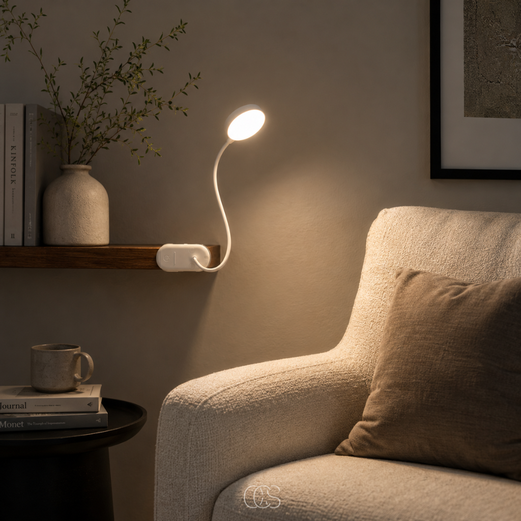 Lampada a Morsetto Wireless Flessibile - Ricaricabile & Flessibile a 360°