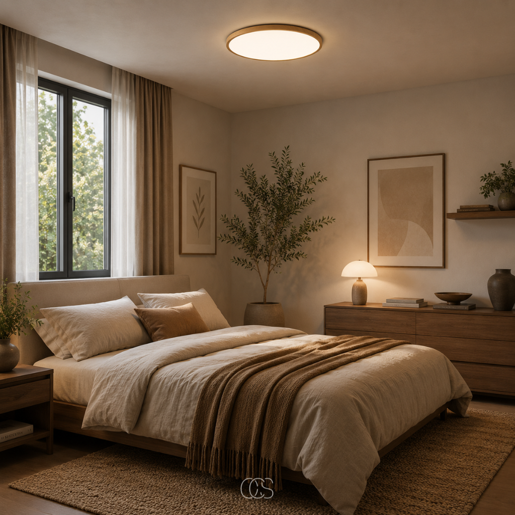 yuto Ultra Sottile Lampada da Soffitto Japandi LED