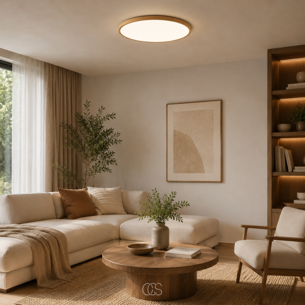 yuto Ultra Sottile Lampada da Soffitto Japandi LED