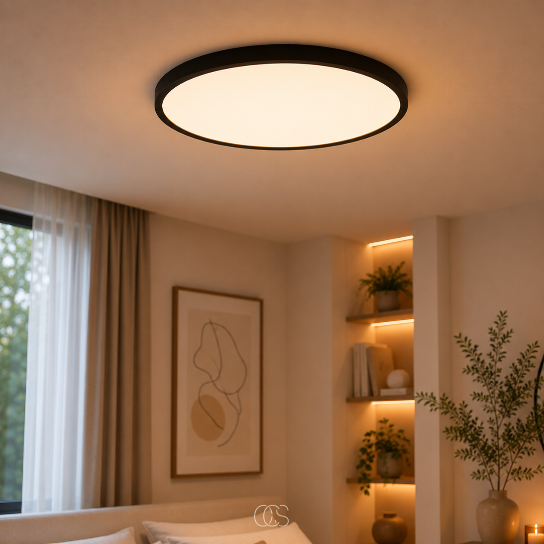 yuto Ultra Sottile Lampada da Soffitto Japandi LED