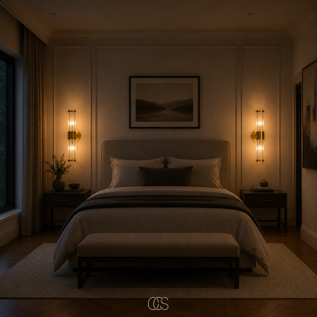Neyon Luxe Lampada da Parete in Cristallo Oro - Design in Vetro Cristallo K9 e Ottone