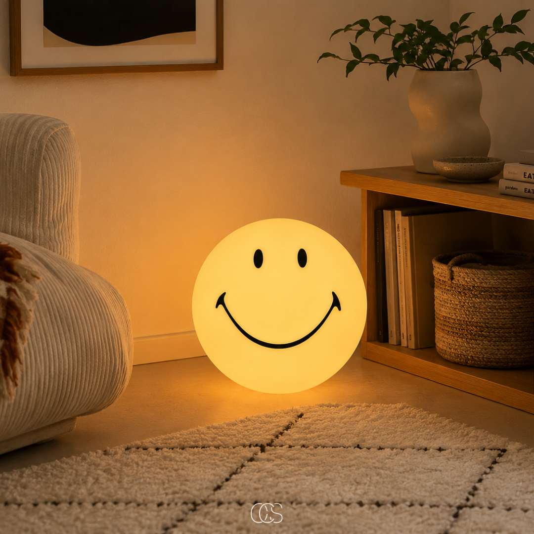 Lampada per bambini Smiley - Lampada LED per la cameretta, il soggiorno e la camera da letto
