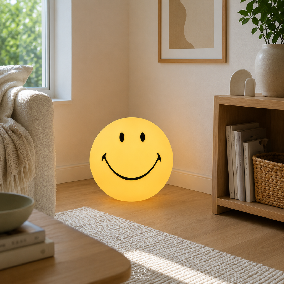 Lampada per bambini Smiley - Lampada LED per la cameretta, il soggiorno e la camera da letto
