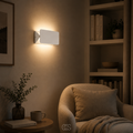 lampada da parete LED Chia Moderna Bianca - Paralume Rotante 270° - Design Minimalista
