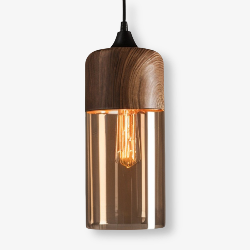 Loftoria – Lampada a sospensione retro-moderna in vetro