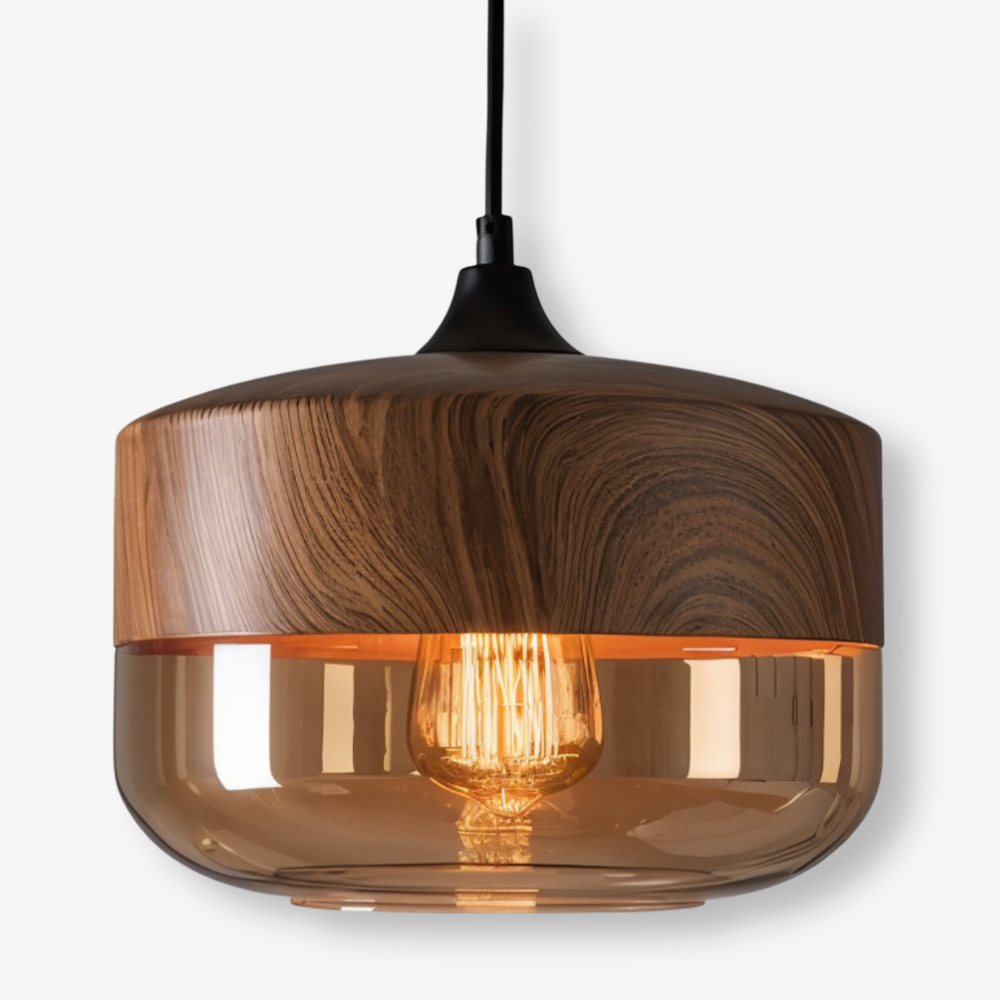 Loftoria – Lampada a sospensione retro-moderna in vetro