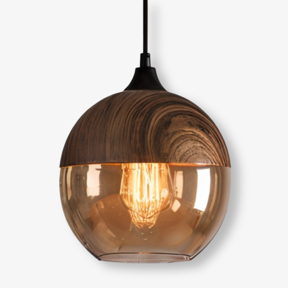 Loftoria – Lampada a sospensione retro-moderna in vetro