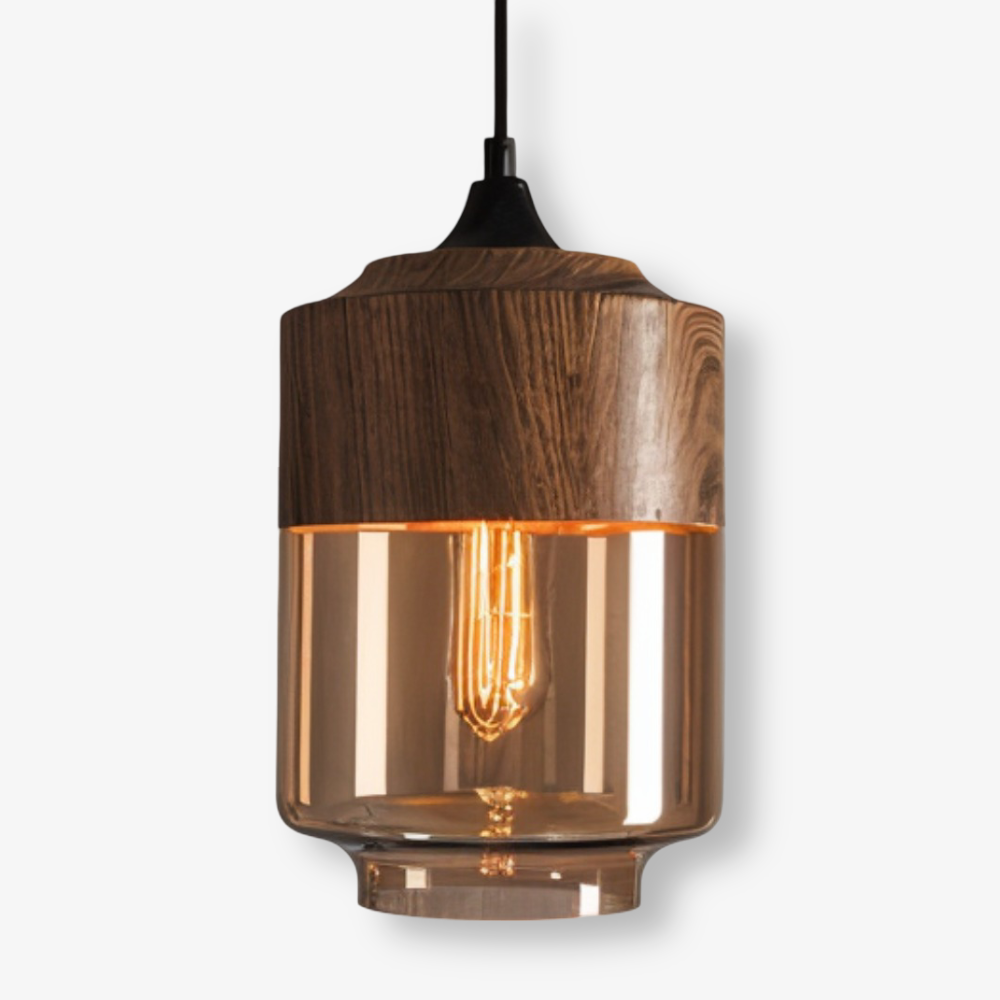 Loftoria – Lampada a sospensione retro-moderna in vetro