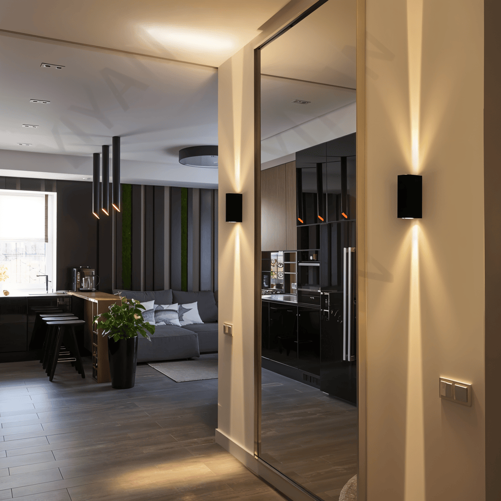 AquaBeam – Lampada da Parete LED Impermeabile in Alluminio Aeronautico per Uso Esterno e Interno